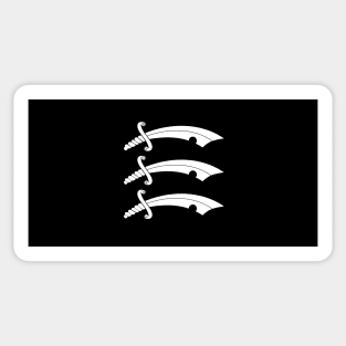 Essex Three Saxe Swords Sticker